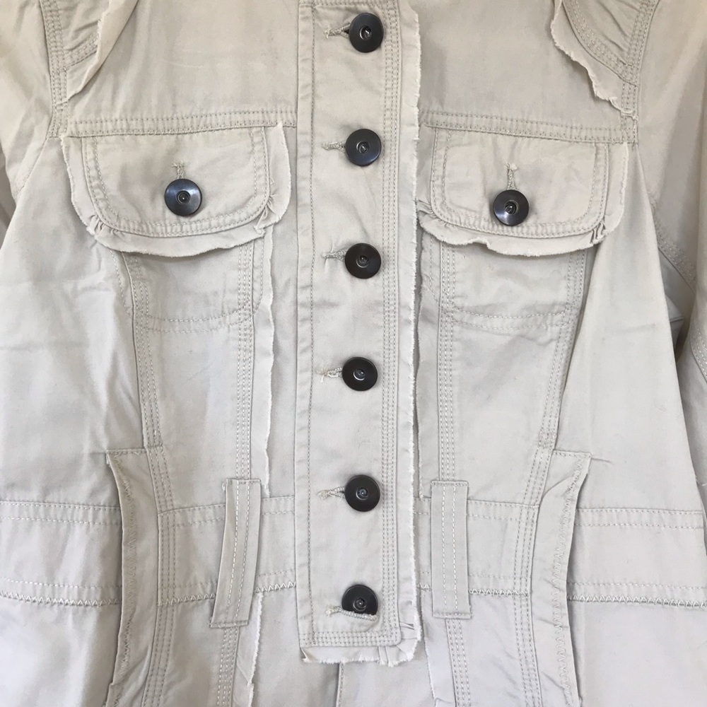 Vintage 2000’s Cotton Raw Edge Jacket - Picture 3 of 13